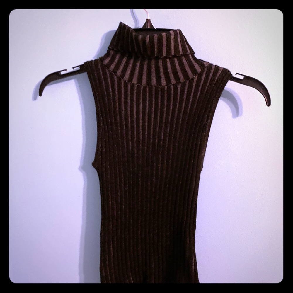 Black and white Turtleneck shirt